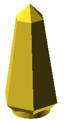 Obelisk-Kappe für LED-Birne