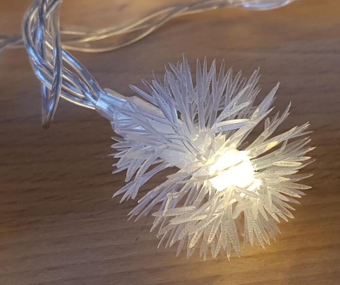 Detailansicht einer LED mit Kunststoff-Kappe