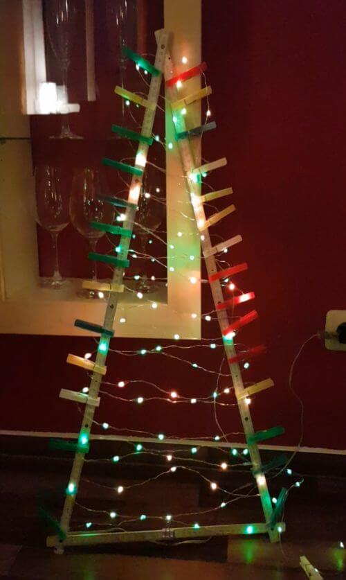Prototyp des LED-Weihnachtsbaums
