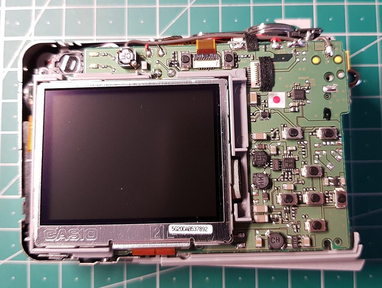 Platine mit Mikrotastern und LCD