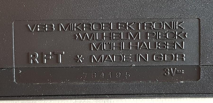 Herstellerkennzeichnung des MR 4130