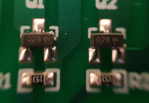 Transistoren/MOSFETs mit der Bezeichnung 02B oder O2B