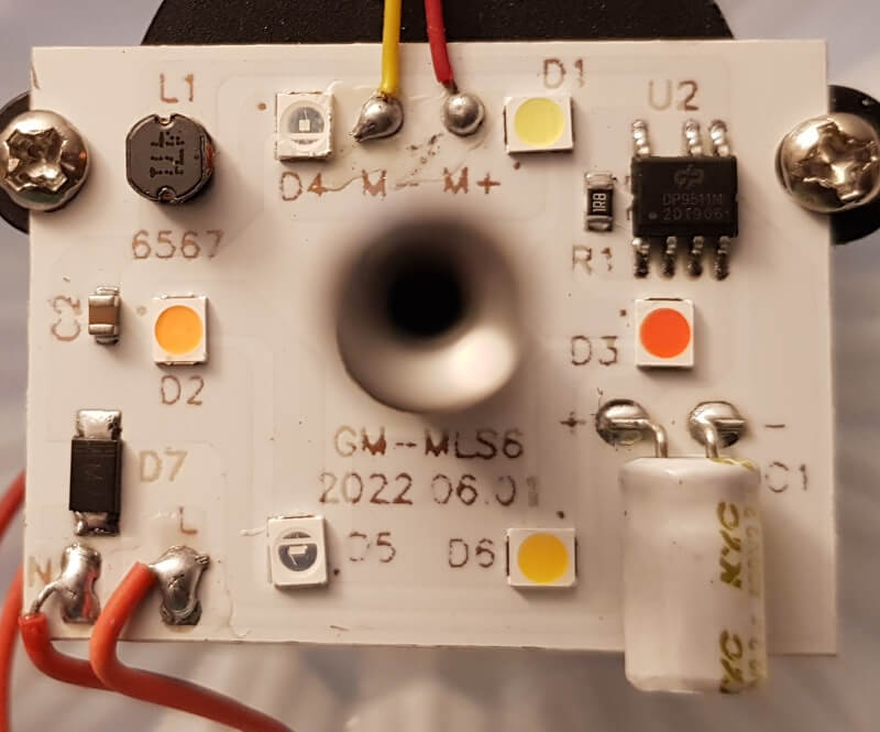 Platine mit 6 LEDs