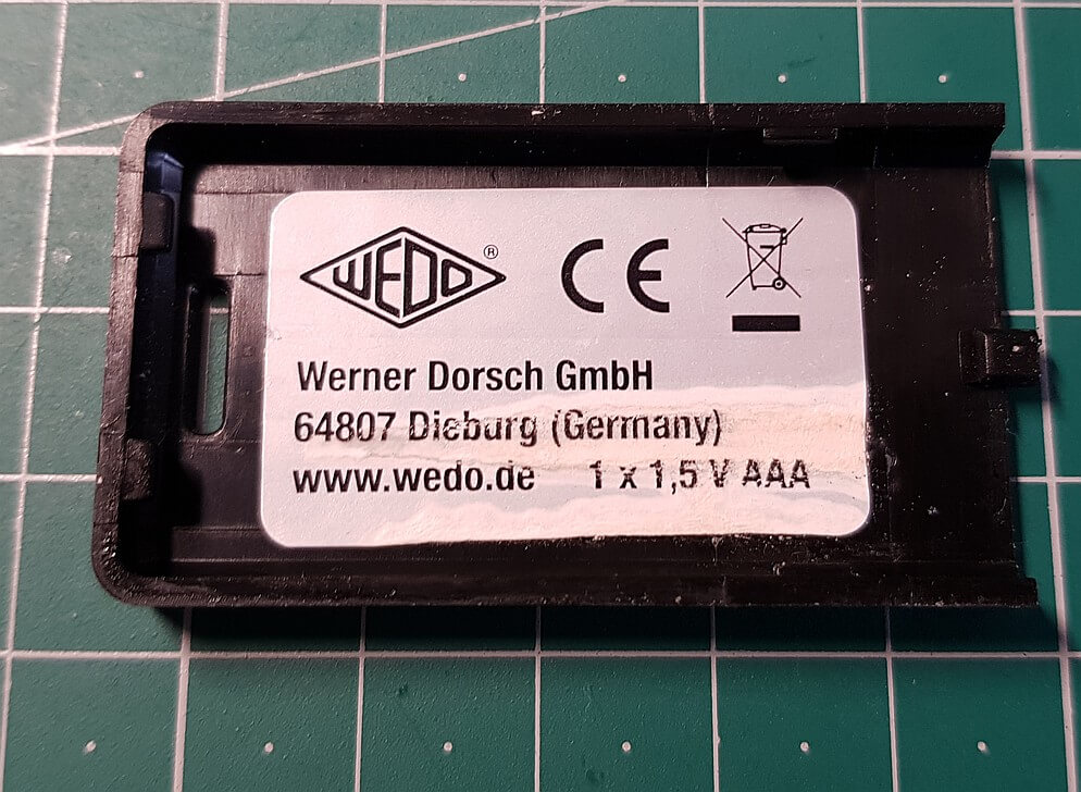 Hersteller-Etikett der LED-Leselampe