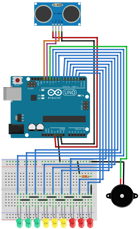 Aufbau mit dem Arduino