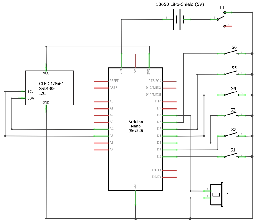 Schaltplan der Mini Console II.