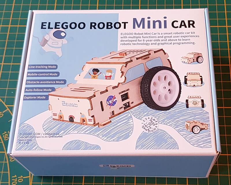 Bausatz Elegoo Robot Mini Car in der Originalverpackung