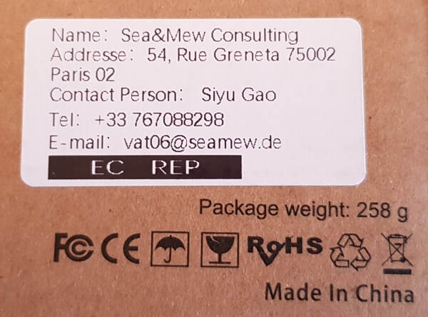 Herkunftsabgaben auf der Verpackung