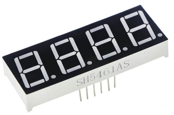 4fache 7-Segment-LED-Anzeige (SH5461AS)