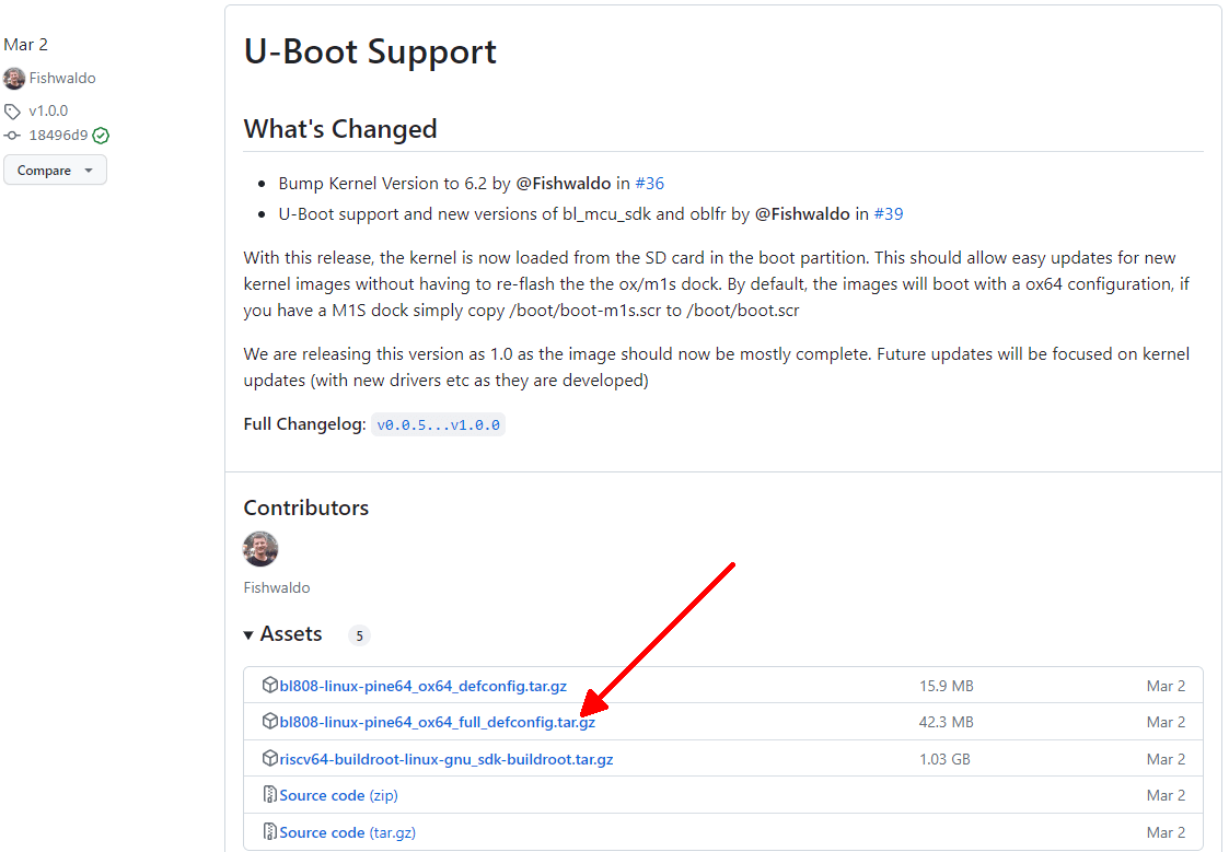 Release für U-Boot-Support