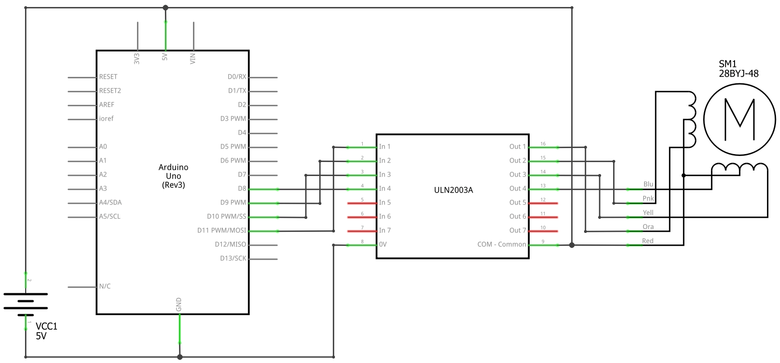 Schaltplan mit Arduino Uno